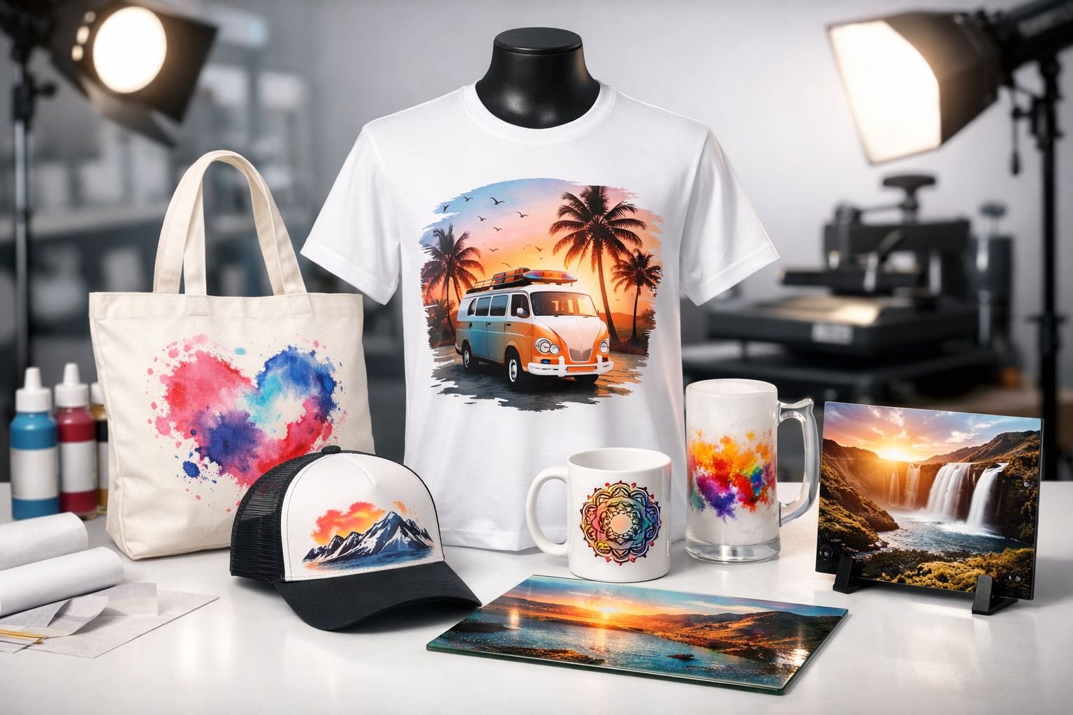 Set de productos sublimados personalizados